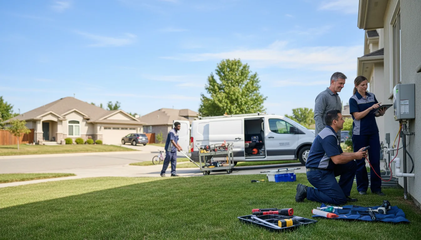 Tankless water heater service in Briggs, TX
